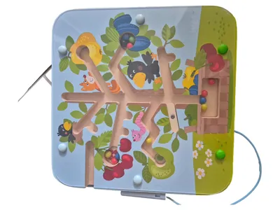 HABA Motorikschleife Obstbaum Labyrinth Holz Spielzeug Kinder Mehrfarbig