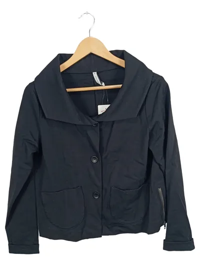 Ania Schierholt Damen Leichte Jacke Blazer Gr. 36/S Schwarz Casual