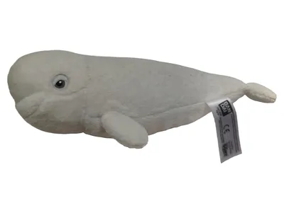 Bandai Beluga Wal Baby Kuscheltier Plüschtier Weiß 22cm Stofftier
