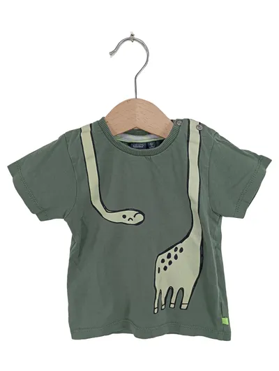 Babyface Baby T-Shirt mit Giraffenmotiv Gr. 74 Grün Casual Kurzarm