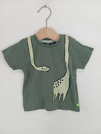 Babyface Baby T-Shirt mit Giraffenmotiv Gr. 74 Grün Casual Kurzarm