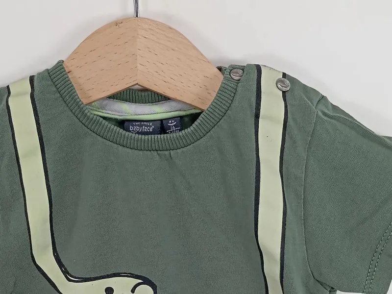 Babyface Baby T-Shirt mit Giraffenmotiv Gr. 74 Grün Casual Kurzarm 3