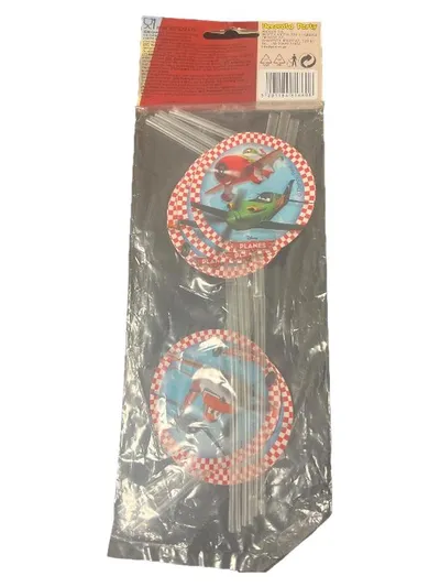 Disney Planes Trinkhalme 6er Pack Kinder Party Deko Geburtstag Kunststoff