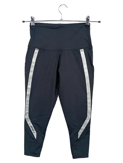 2XU Damen Sport Leggings Schwarz Gr. S W28 L22