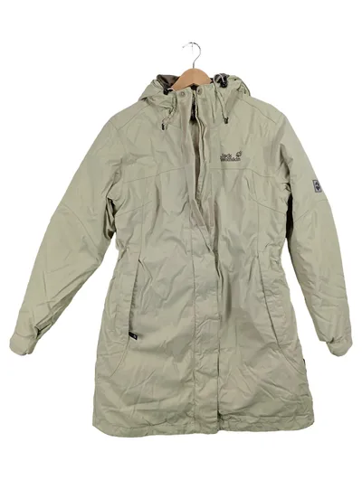 Jack Wolfskin Damen Outdoorjacke Parka Winterjacke Beige Gr. M