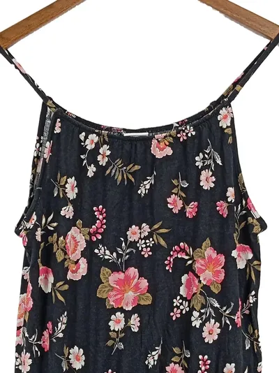 LASCANA Damen Freizeitkleid Gr. 36 S Blumenmuster Mehrfarbig Casual