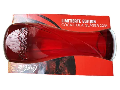 Coca-Cola Glas 2018 Limitierte Edition Rot 300ml Fan Becher Sammelglas Logo