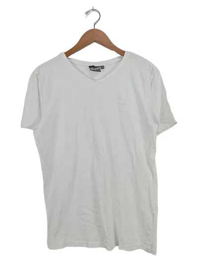 EIGHT2NINE Herren T-Shirt V-Ausschnitt Casual Weiß Gr. M
