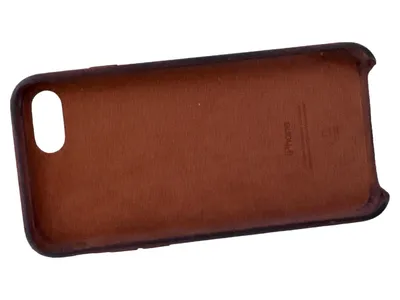 Apple iPhone Handy Schutzhülle Leder Braun Basic Case Hülle