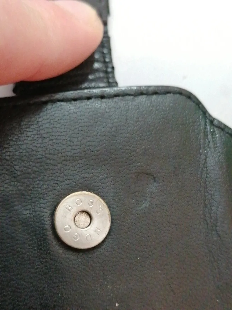 HUGO BOSS Leder Handytasche Smartphone Hülle Schwarz Elegant 9
