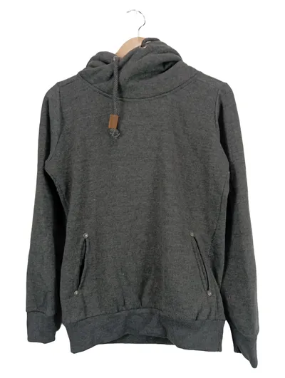 Sublevel Damen Kapuzenpullover Grau Meliert mit Kapuze 38/M Casual