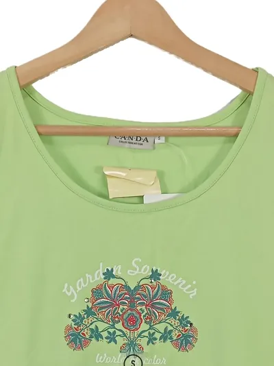 C.A.N.D.A Damen Top Garden Souvenir Gr. S/36 Grün Floral