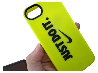 Nike Handy Schutzhülle Just Do It Gelb Sportlich iPhone 5 5S SE Hülle Case