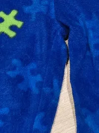 Bergans Kinder Outdoorhose Latzhose Fleece Puzzle Blau Gr. 98 2