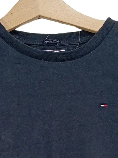 Tommy Hilfiger Langarmshirt Kinder Blau Gr. 116 Basic Baumwolle Logo