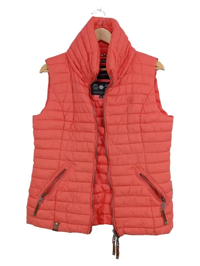 Navahoo Damen Steppweste Gr. M Orange Freizeit Outdoor Gesteppt Polyester