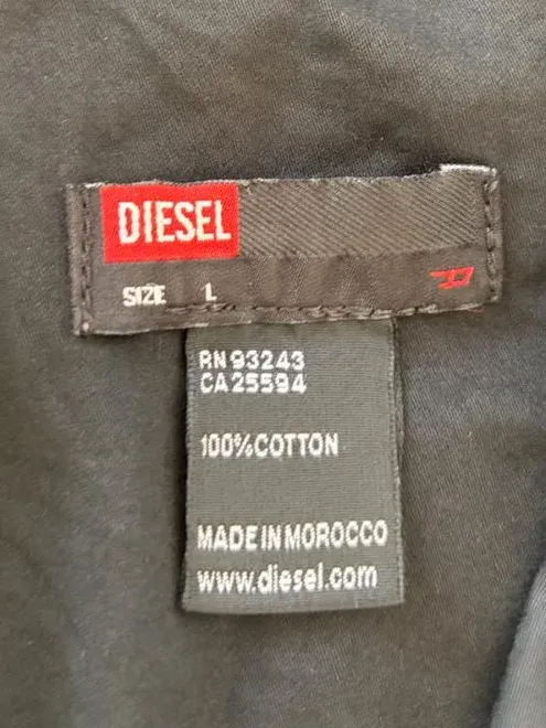 Diesel Damen Blazer Jacke Schwarz Baumwolle Casual Gr. L 42 6