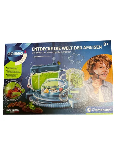 Clementoni Galileo Lab Ameisenfarm Experimentierkasten Kinder ab 8 Jahre Blau