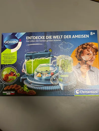 Clementoni Galileo Lab Ameisenfarm Experimentierkasten Kinder ab 8 Jahre Blau