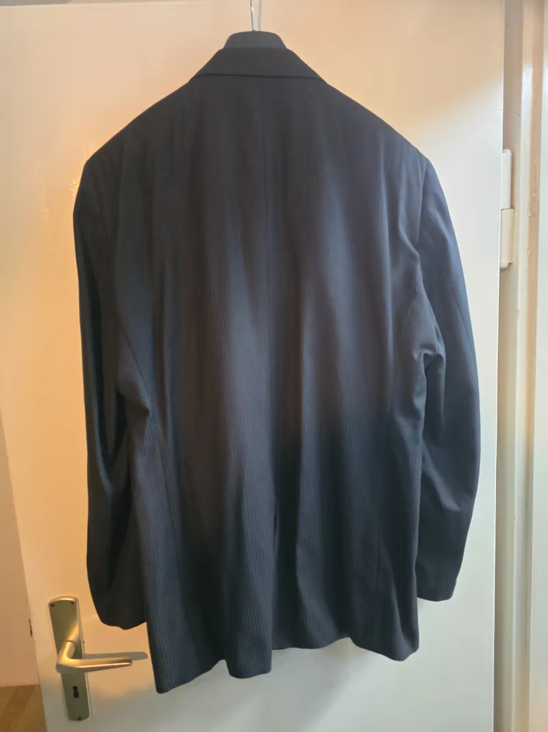 Barisal Herren Sakko Business Schwarz Gr. 52/XL Gestreift Blazer Anzugjacke 4