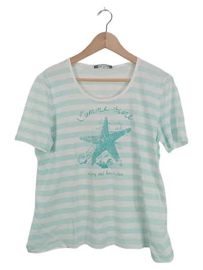 Betty Barclay Damen T-Shirt L gestreift Seestern Maritim Mehrfarbig