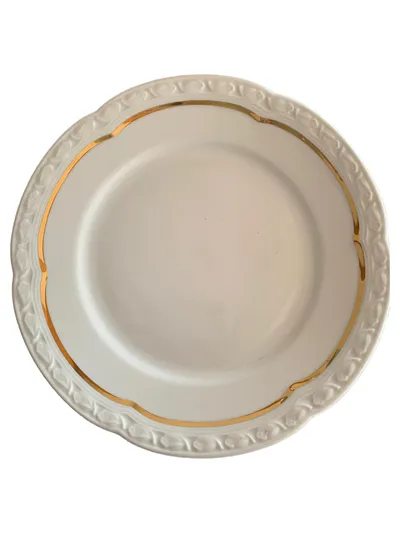 Edelstein Bavaria Platzteller Porzellan Weiß 20cm Klassisch Floral Festlich