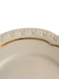 Edelstein Bavaria Platzteller Porzellan Weiß 20cm Klassisch Floral Festlich 2