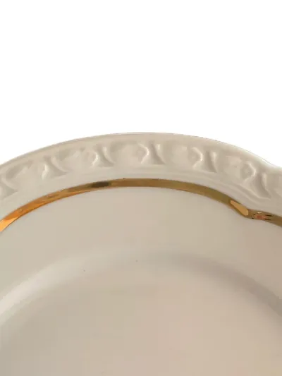 Edelstein Bavaria Platzteller Porzellan Weiß 20cm Klassisch Floral Festlich