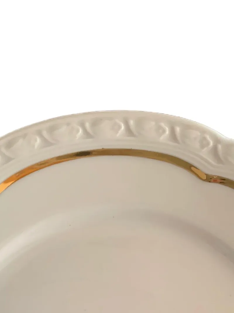 Edelstein Bavaria Platzteller Porzellan Weiß 20cm Klassisch Floral Festlich 2