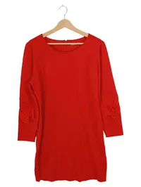 Esqualo Damen Etuikleid Rot Gr. 42/XL mit Rüschen Ärmel elegant 1