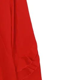 Esqualo Damen Etuikleid Rot Gr. 42/XL mit Rüschen Ärmel elegant 2