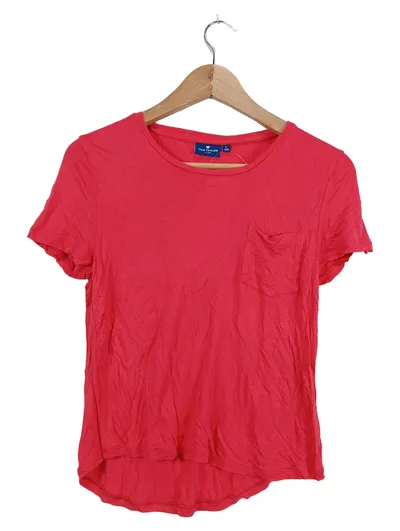 Tom Tailor Mädchen T-Shirt Gr. 164 Pink Basic Kurzarm Baumwolle