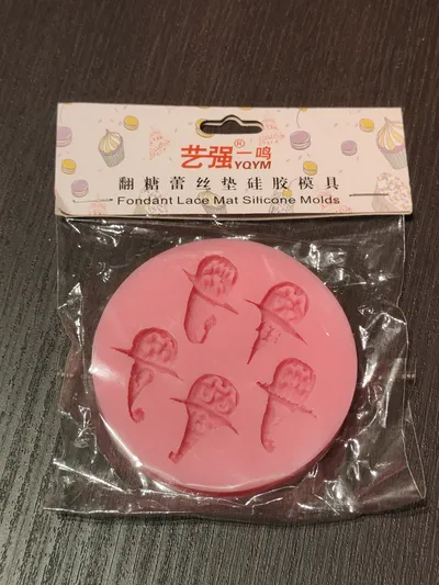 YQYM Eiscreme Silikonform Pink Fondant Backform Halloween Gießform