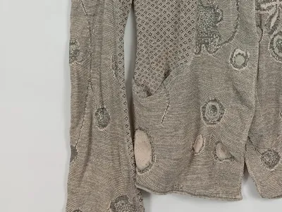 Tandem Strickjacke Damen Gr. 38;M Beige Feminin Baumwolle Leinen