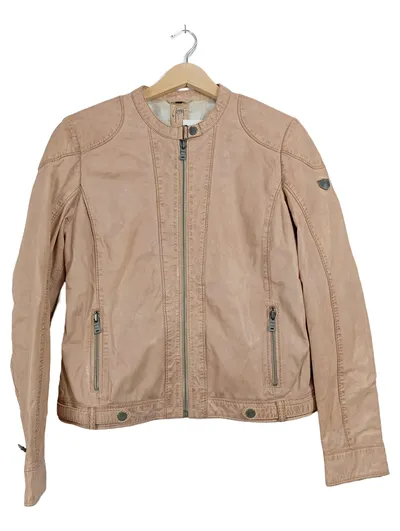 Mauritius Lederjacke Damen Rosa Gr. 38/M Echtleder Freizeit Modern