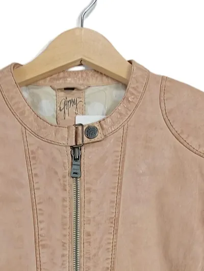 Mauritius Lederjacke Damen Rosa Gr. 38/M Echtleder Freizeit Modern