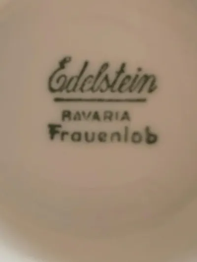 Edelstein Bavaria Porzellan Tasse Elegant Weiß Frauenlob 200ml