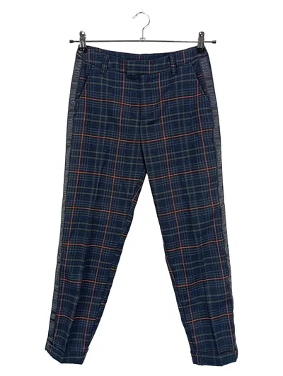 Q/S designed by Damen Stoffhose kariert Gr. 34 Casual Mehrfarbig