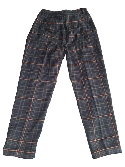 Q/S designed by Damen Stoffhose kariert Gr. 34 Casual Mehrfarbig