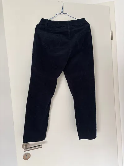 CLOSED Damen Cordhose Blau Strukturmuster Casual Gr. W26/34/XS