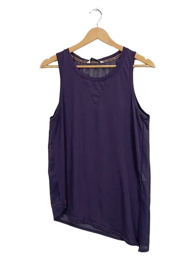 DK1985 Damen Sport Shirt Tank Top Gr. S Lila Asymmetrisch Fitness