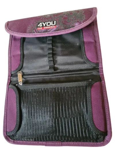 4YOU The Original Federmäppchen Lila Blumenmuster Kinder Federtasche