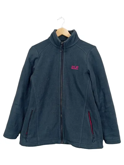 Jack Wolfskin Fleecejacke Damen Gr. L Grau Outdoor Jacke