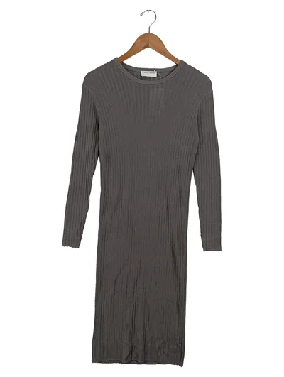 Tiger of Sweden Strickkleid Damen Langarm Grau Gr. 34/XS Modern