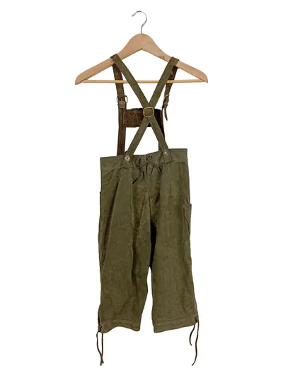 Woodpecker Kinder Lederhose Trachtenhose Grün Gr. 128 traditionell
