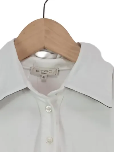 Etro Poloshirt Damen Gr. 42/XL Mehrfarbig Baumwolle Klassisch Kurzarm