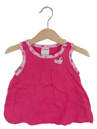 Schnizler Baby Body Kinder Gr. 68 Pink Blumenmuster Applikation