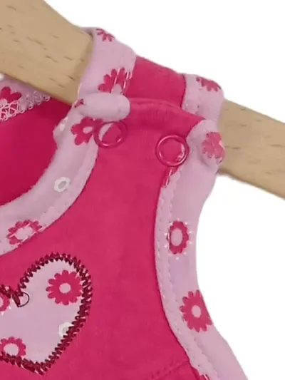 Schnizler Baby Body Kinder Gr. 68 Pink Blumenmuster Applikation