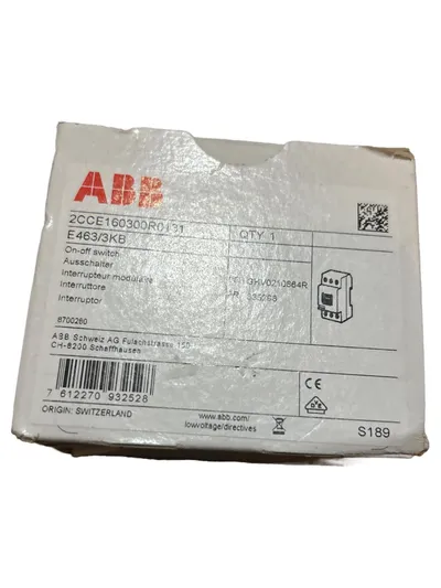 ABB E463/3KB Einbau Schalter Modular Grau Neuware Originalverpackt