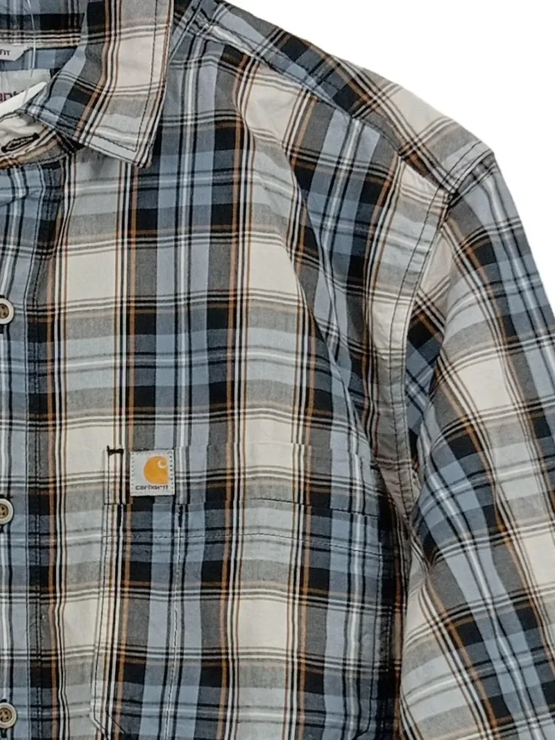 Carhartt Herren Freizeithemd Karohemd Gr. 50/L Mehrfarbig Casual Langarm 2